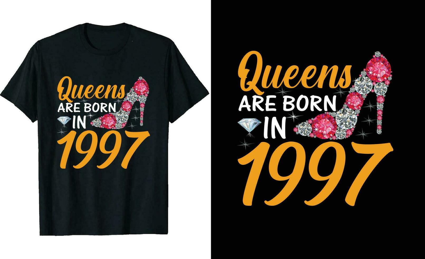 reines sont née dans ou anniversaire t chemise conception ou typographie T-shirt conception ou anniversaire citations ou affiche conception ou anniversaire vecteur ou diamant t chemise conception