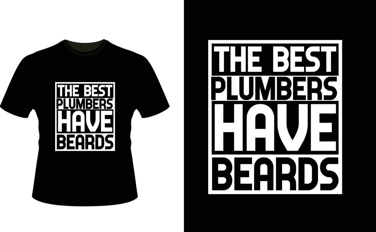 meilleur plombiers avoir barbes marrant plombiers longue manche T-shirt ou plombiers t chemise conception ou barbes T-shirt conception vecteur