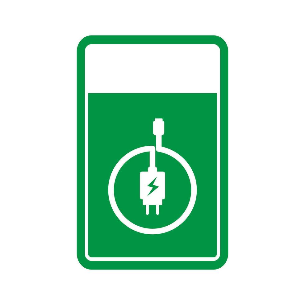 vecteur illustration de électrique chargeur signe.