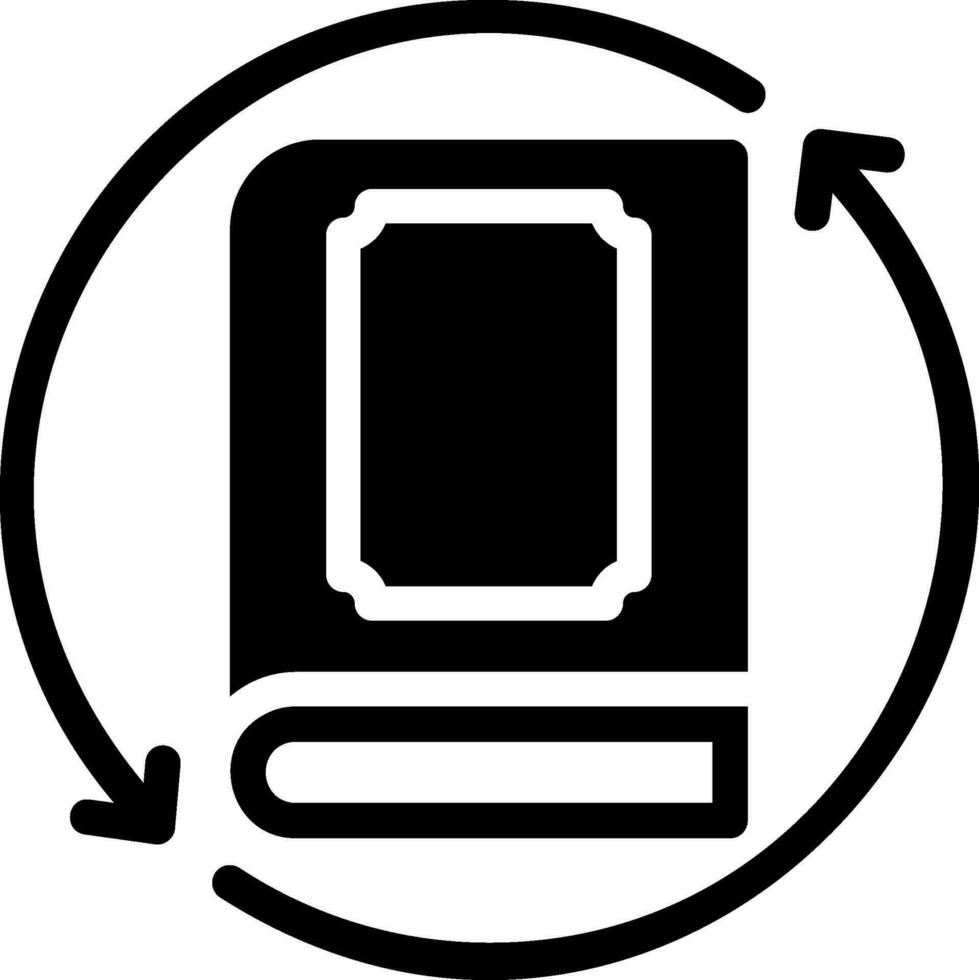 recharger glyphe icône vecteur