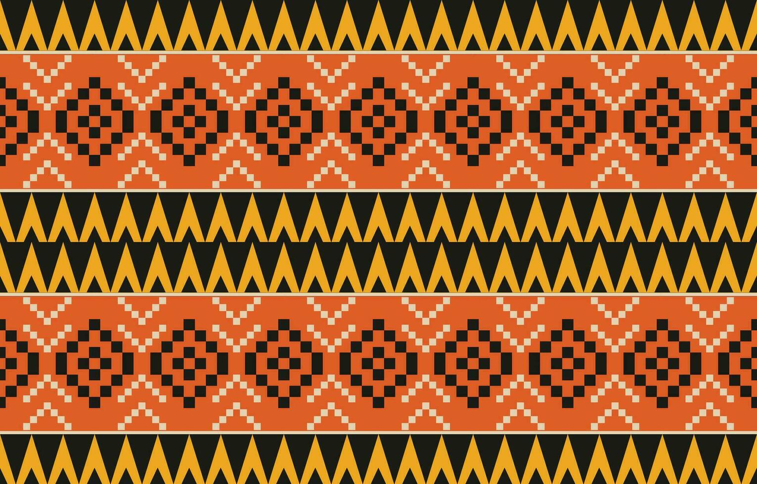 ethnique abstrait ikat art. aztèque ornement imprimer. géométrique ethnique modèle sans couture Couleur Oriental. conception pour Contexte ,rideau, tapis, fond d'écran, vêtements, emballage, batique, vecteur illustration.