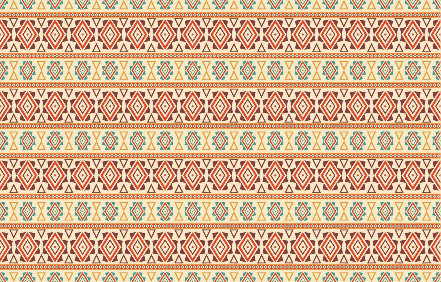 ethnique abstrait ikat art. aztèque ornement imprimer. géométrique ethnique modèle sans couture Couleur Oriental. conception pour Contexte ,rideau, tapis, fond d'écran, vêtements, emballage, batique, vecteur illustration.