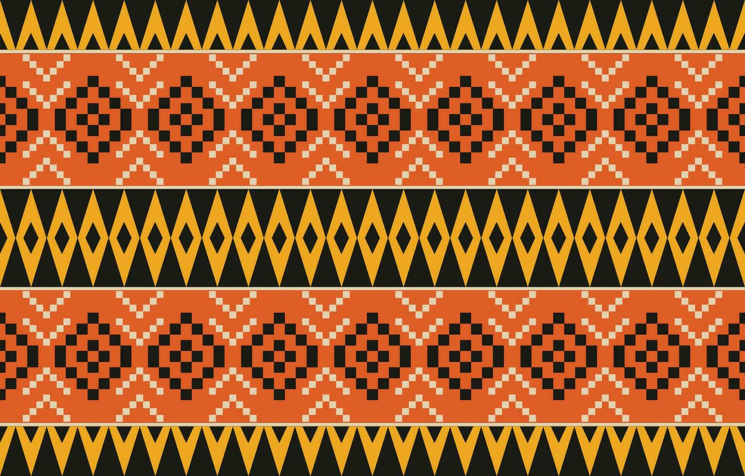 ethnique abstrait ikat art. aztèque ornement imprimer. géométrique ethnique modèle sans couture Couleur Oriental. conception pour Contexte ,rideau, tapis, fond d'écran, vêtements, emballage, batique, vecteur illustration.