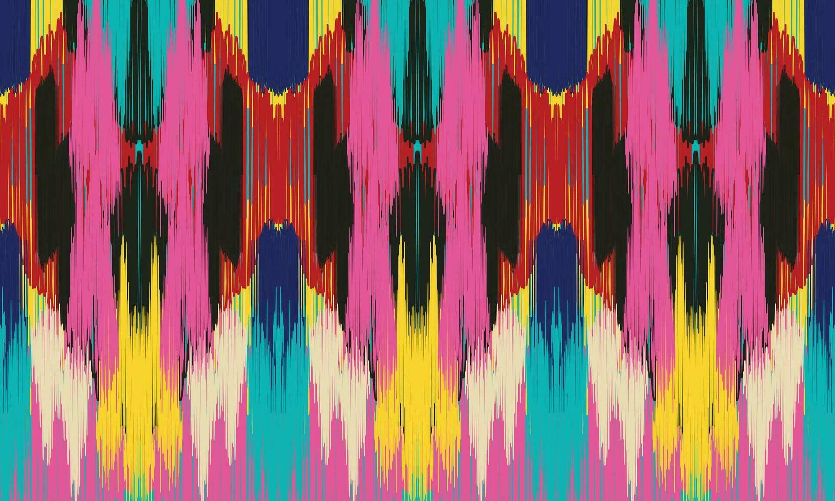 ethnique abstrait ikat art. aztèque ornement imprimer. géométrique ethnique modèle sans couture Couleur Oriental. conception pour Contexte ,rideau, tapis, fond d'écran, vêtements, emballage, batique, vecteur illustration.