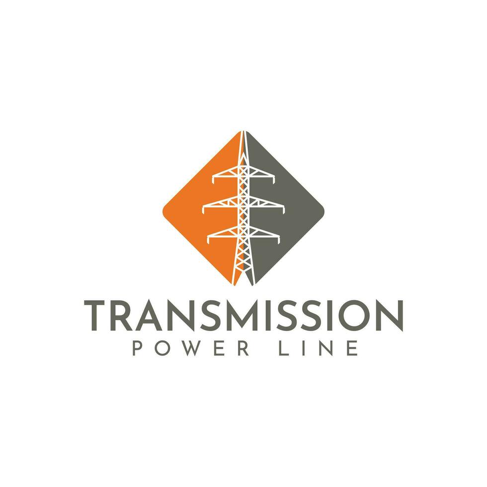 transmission Puissance pôle ligne logo vecteur, adapté pour mécanicien et ingénierie. vecteur