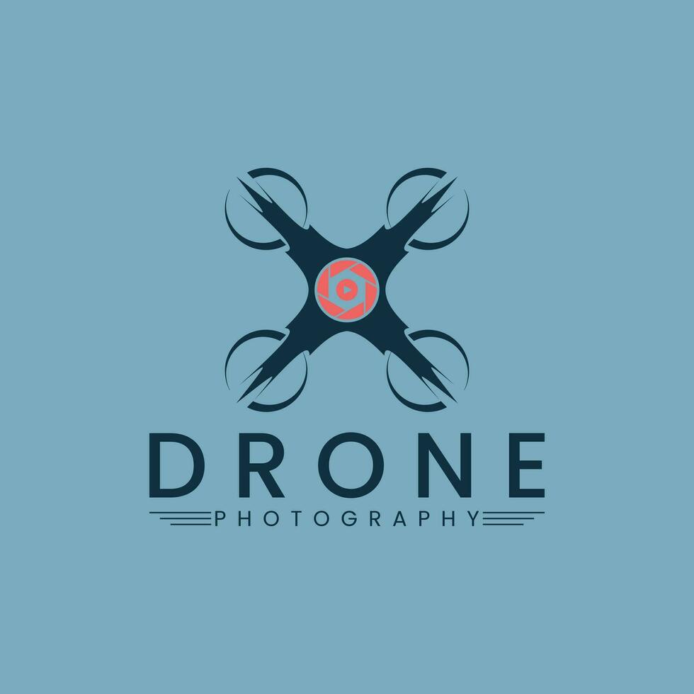 drone caméra logo vecteur, Facile et moderne. vecteur