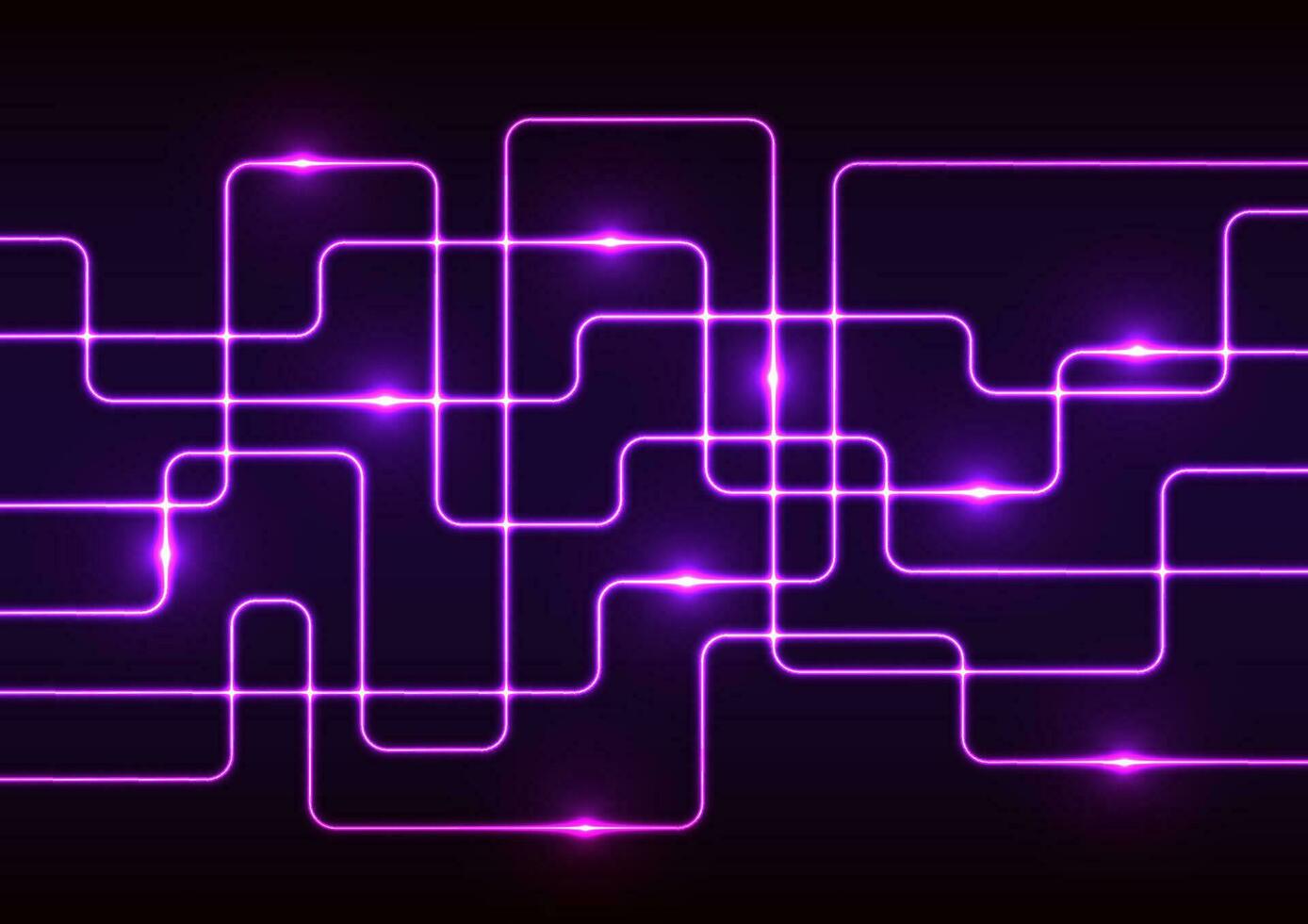 violet laser Aléatoire ligne numérique néon lumière foncé présentation Contexte vecteur