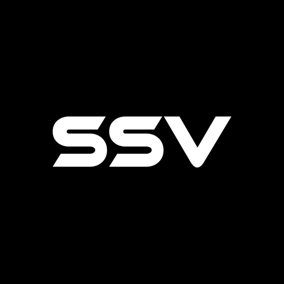 ssv lettre logo conception, inspiration pour une unique identité. moderne élégance et Créatif conception. filigrane votre Succès avec le frappant cette logo. vecteur