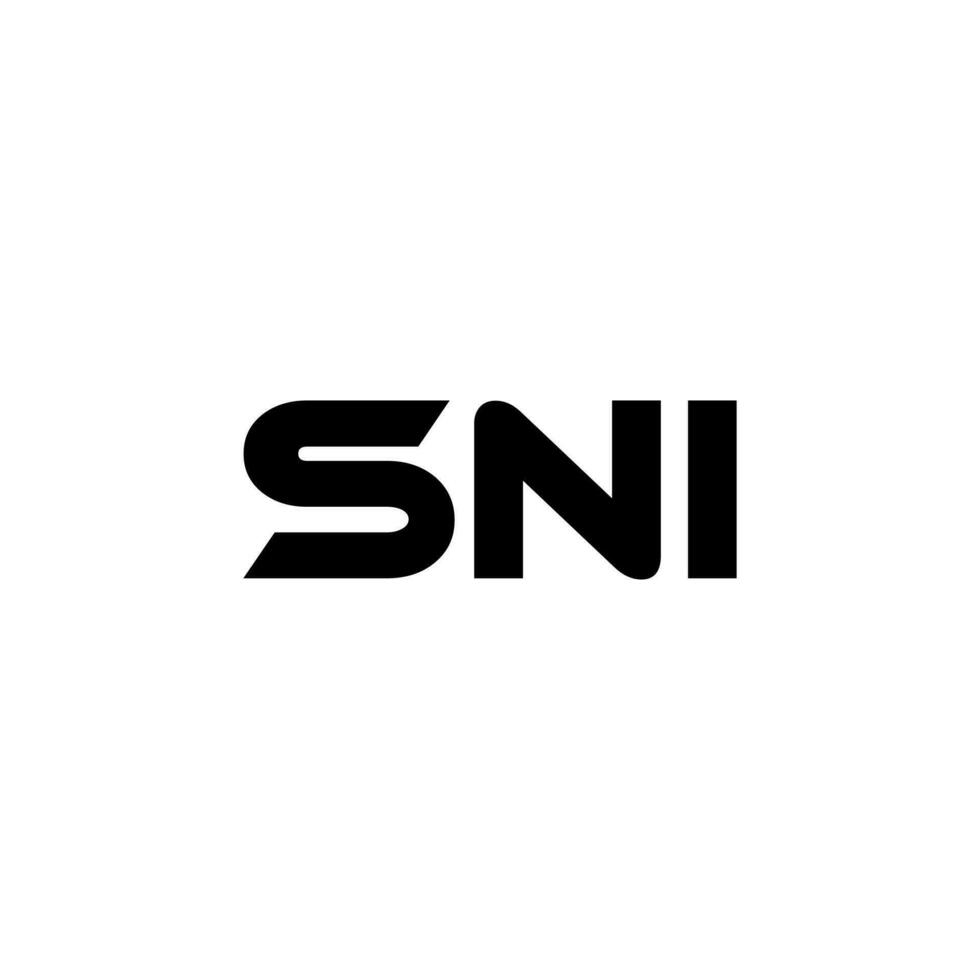 sni lettre logo conception, inspiration pour une unique identité. moderne élégance et Créatif conception. filigrane votre Succès avec le frappant cette logo. vecteur