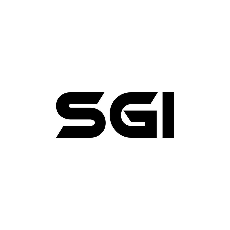 sgi lettre logo conception, inspiration pour une unique identité. moderne élégance et Créatif conception. filigrane votre Succès avec le frappant cette logo. vecteur