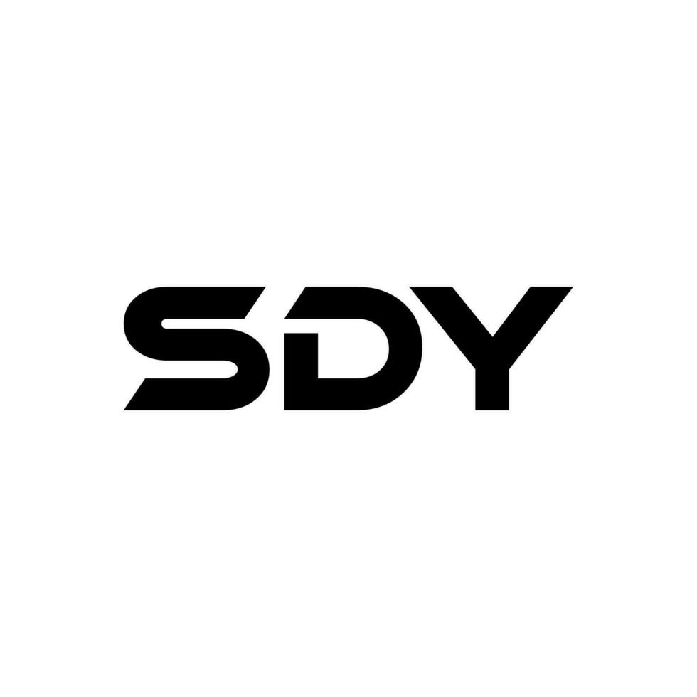 sdy lettre logo conception, inspiration pour une unique identité. moderne élégance et Créatif conception. filigrane votre Succès avec le frappant cette logo. vecteur