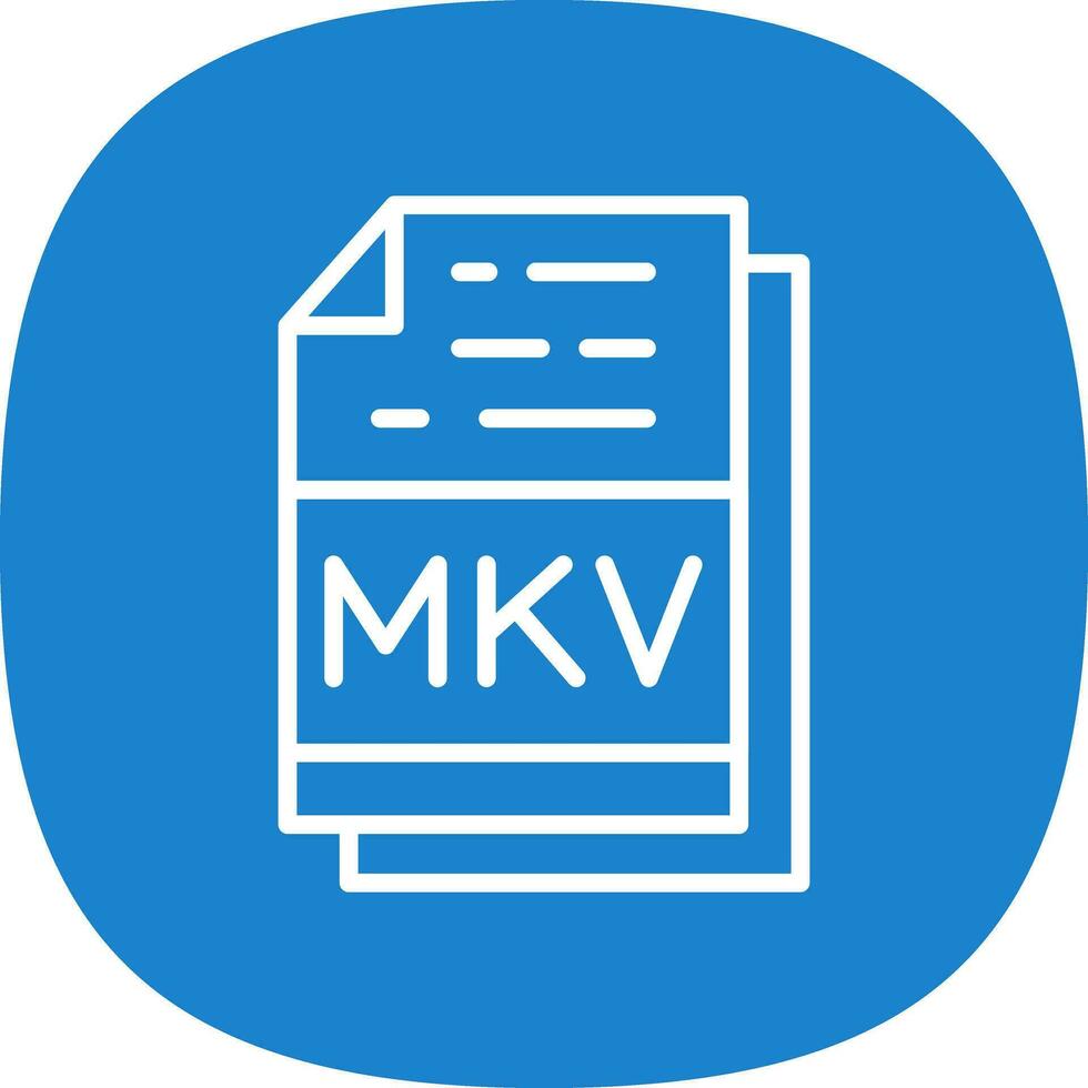 mkv vecteur icône conception