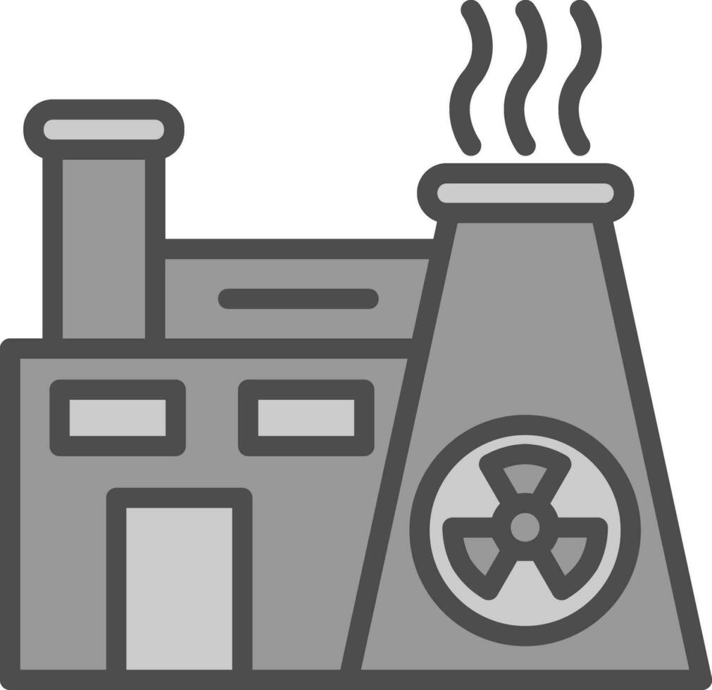 conception d'icône de vecteur d'énergie nucléaire