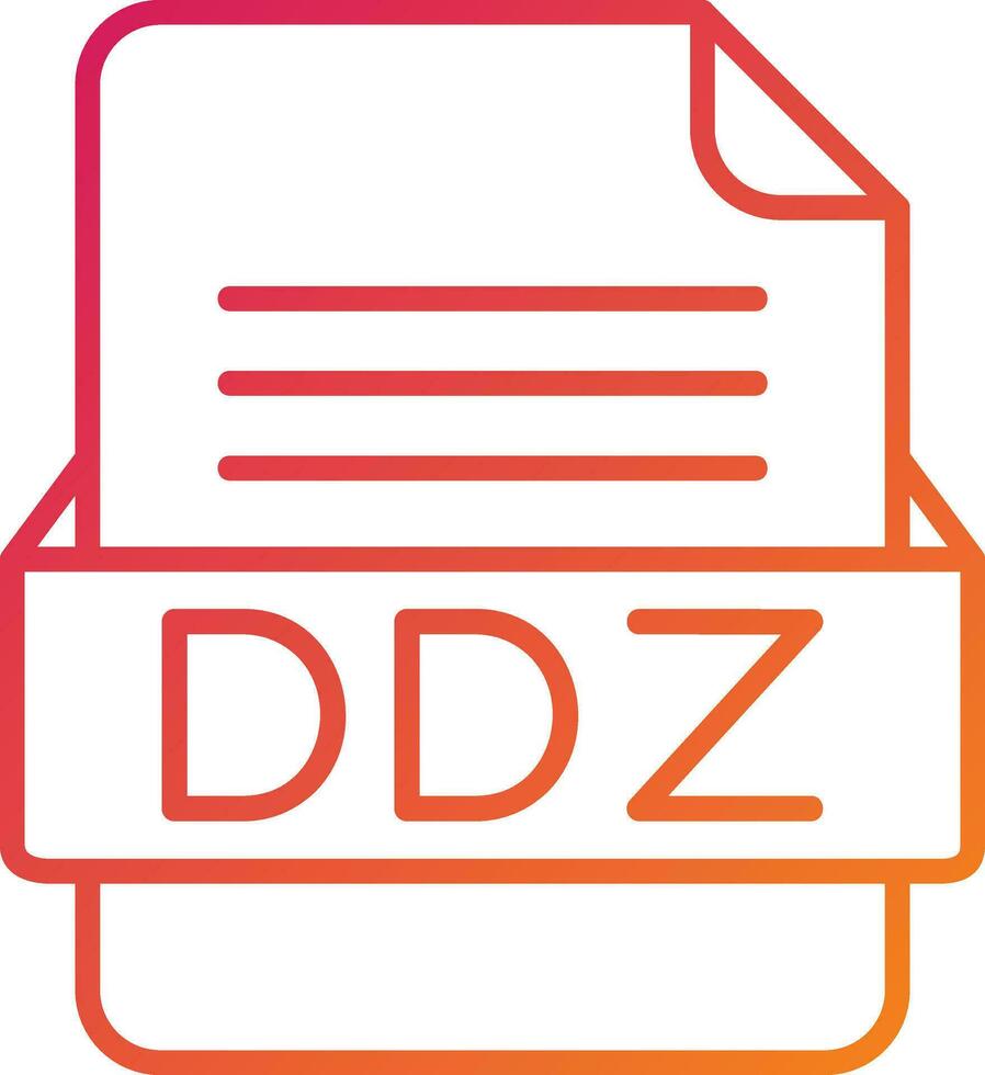 ddz fichier format icône vecteur