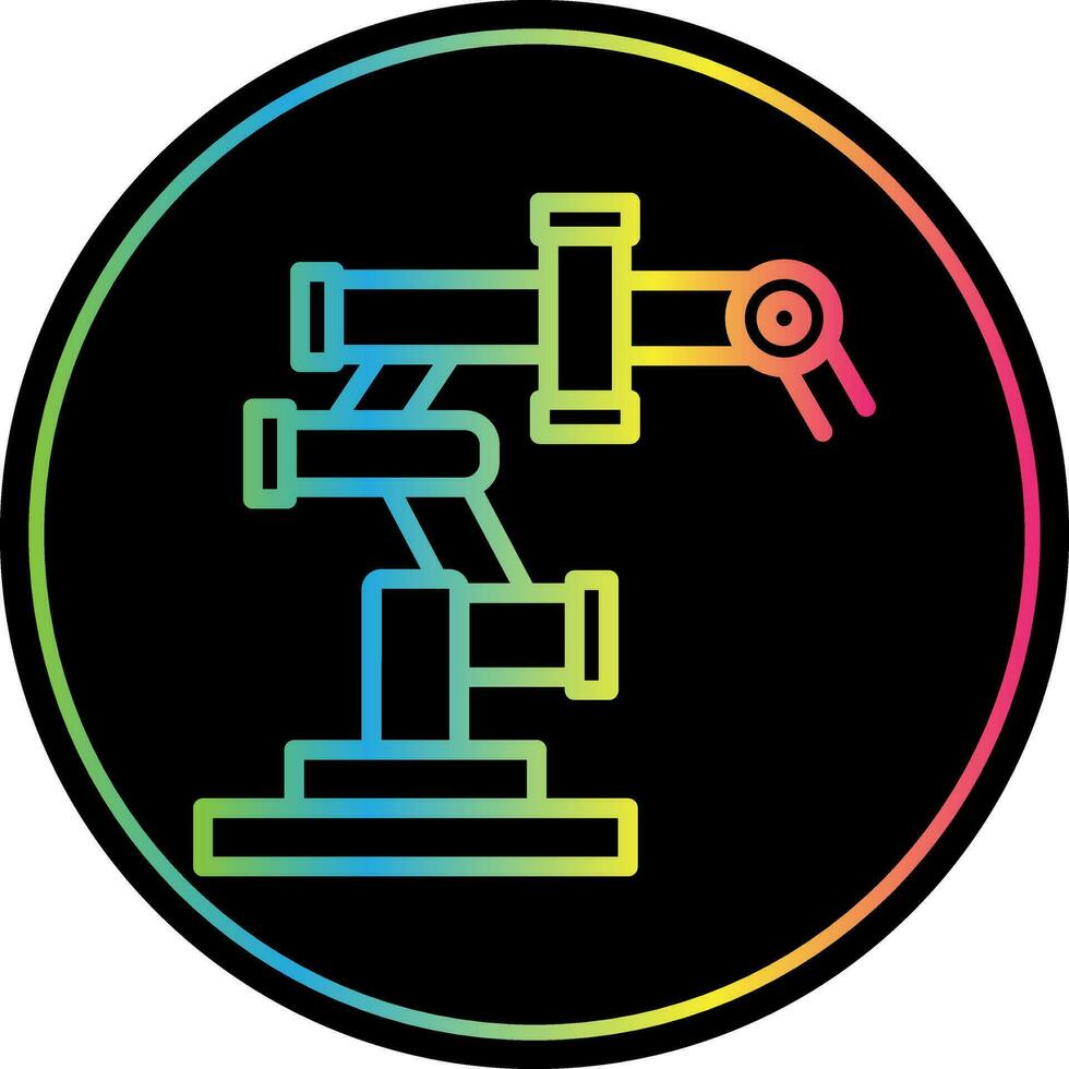 conception d'icône de vecteur de bras robotique