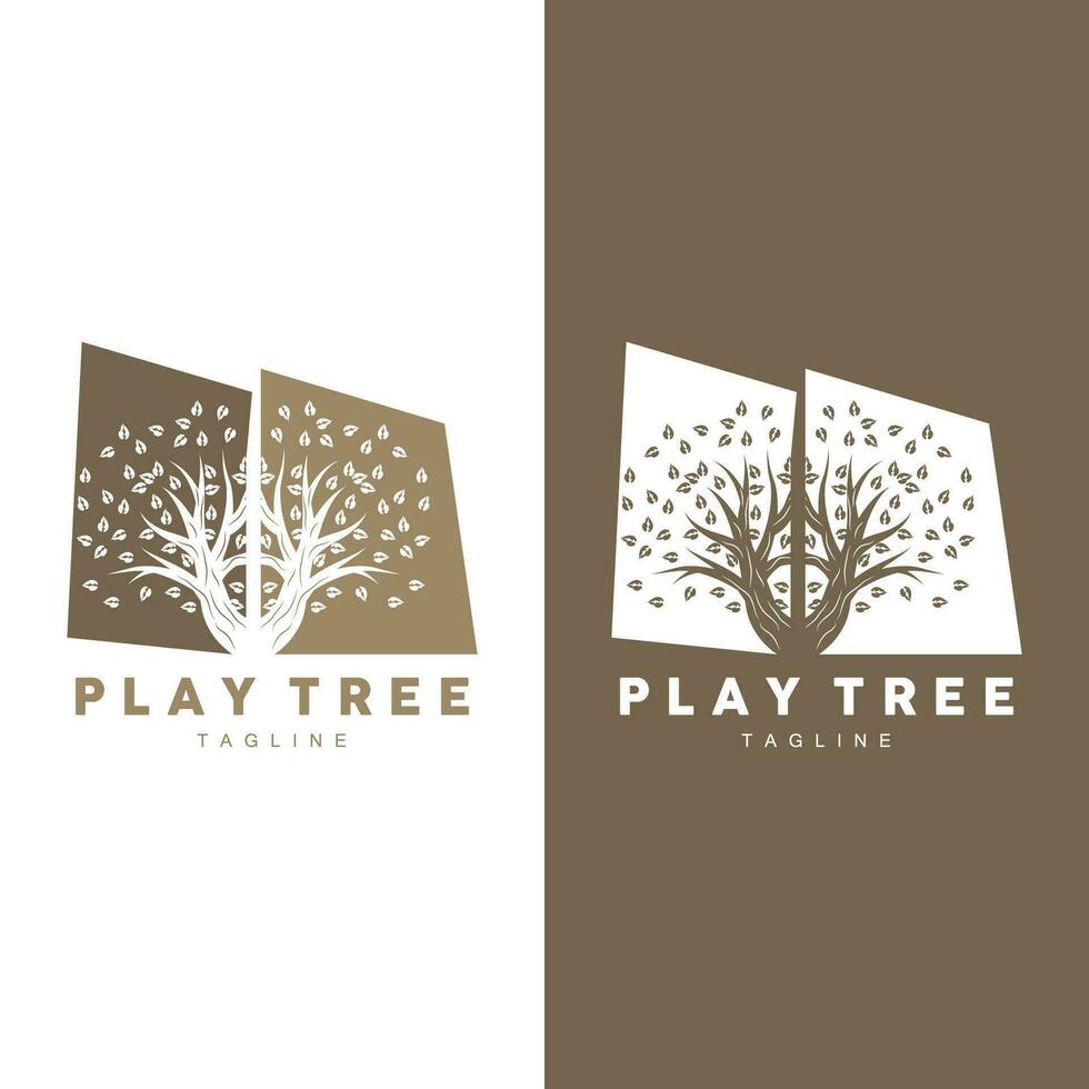 arbre logo plante conception vecteur illustrateur modèle
