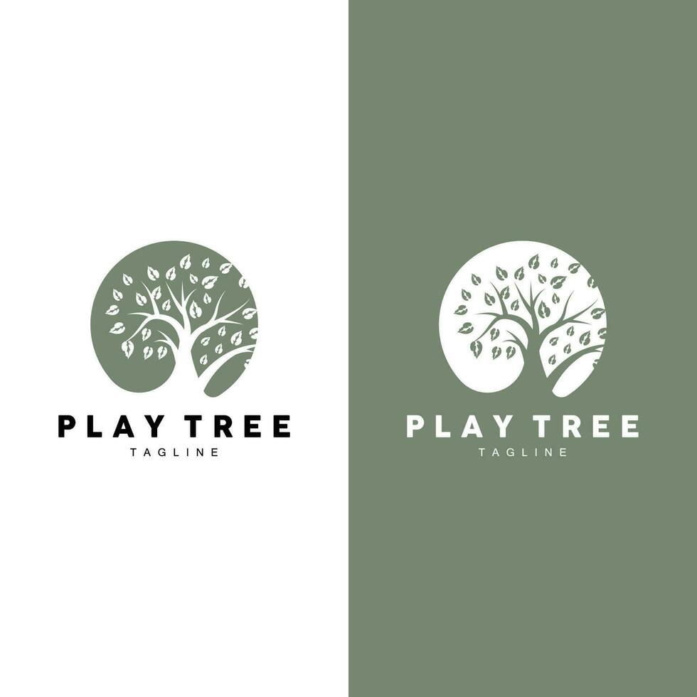 arbre logo plante conception vecteur illustrateur modèle