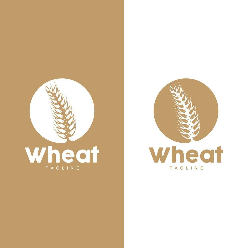 blé logo grain conception Facile illustration modèle vecteur