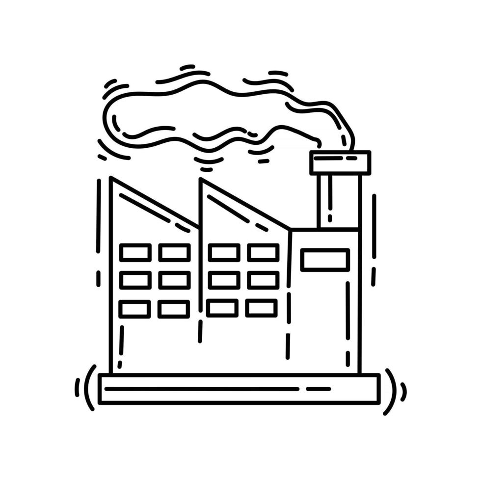 icône de l'industrie du commerce électronique. jeu d'icônes dessinées à la main, contour noir, icône de griffonnage, icône vectorielle vecteur