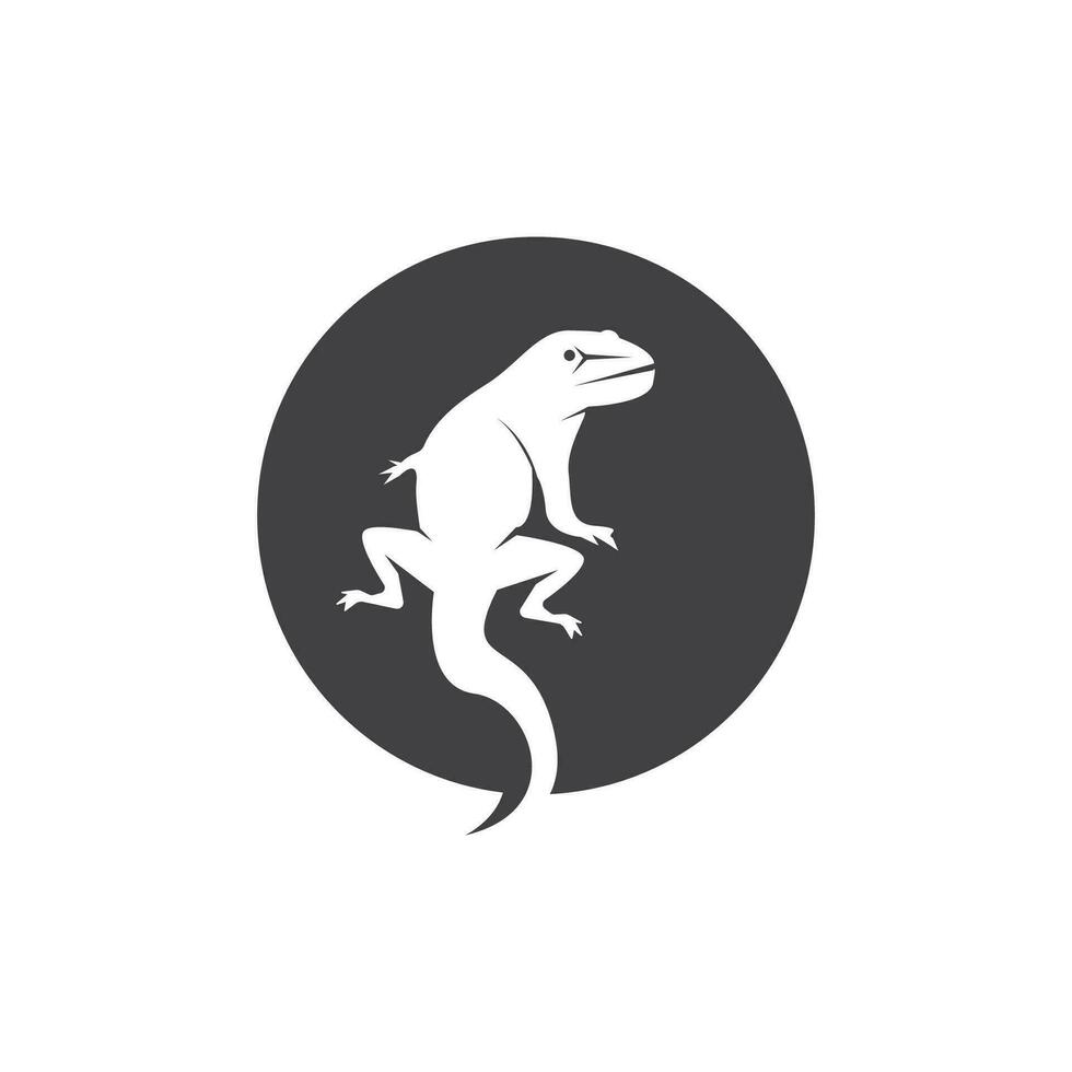 lézard icône silhouette logo symbole vecteur