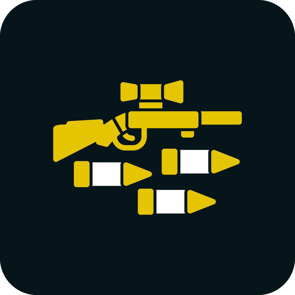 conception d'icône de vecteur de fusil