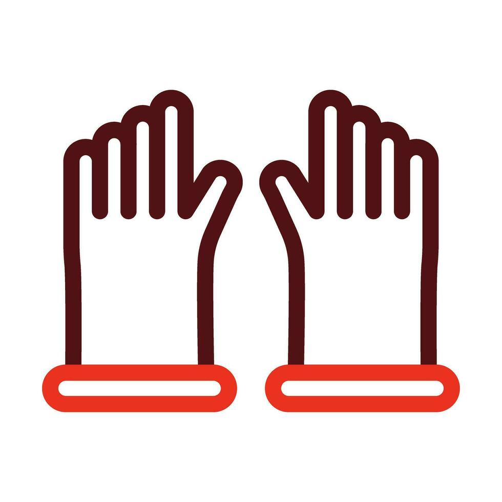 gants vecteur épais ligne deux Couleur Icônes pour personnel et commercial utiliser.