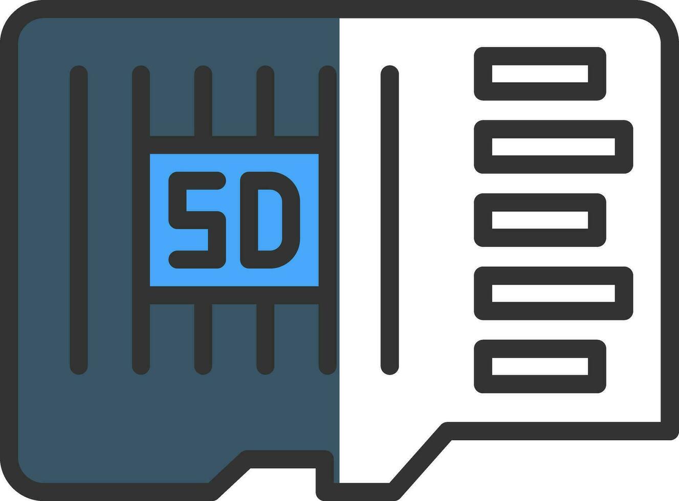 conception d'icône de vecteur de carte sd