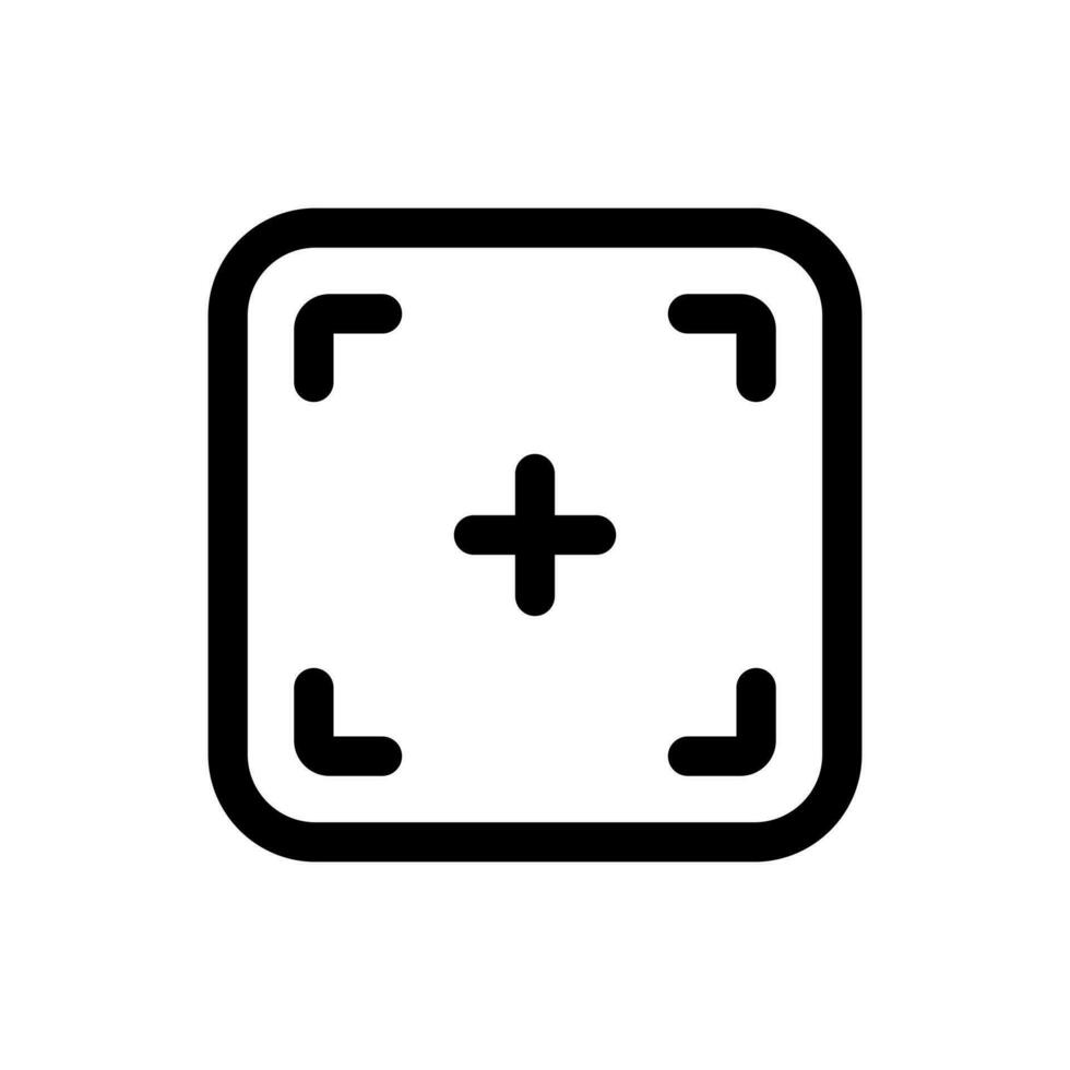 Cadre icône dans branché plat style isolé sur blanc Contexte. Cadre silhouette symbole pour votre site Internet conception, logo, application, ui. vecteur illustration, eps10.