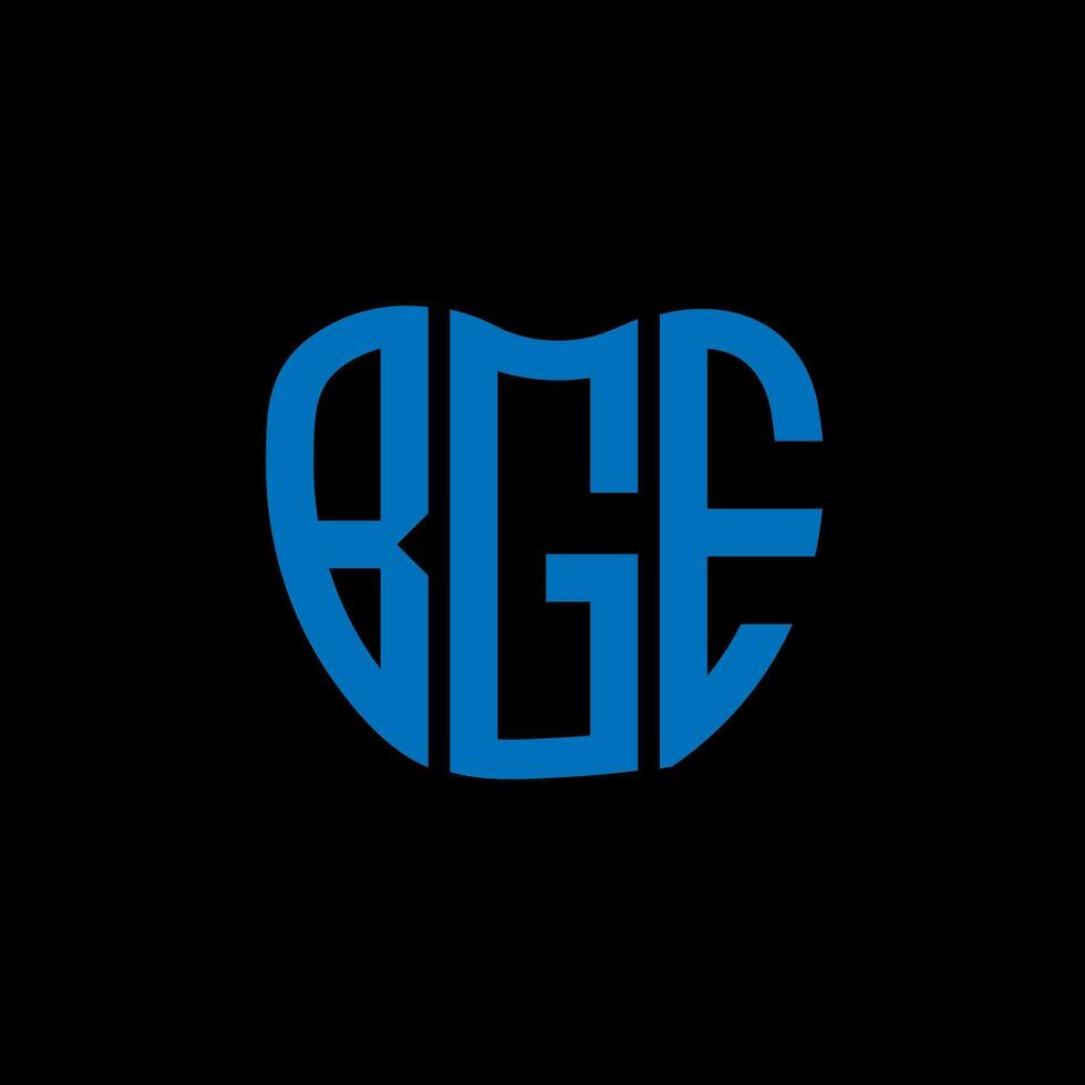 bge lettre logo Créatif conception. bge unique conception. vecteur