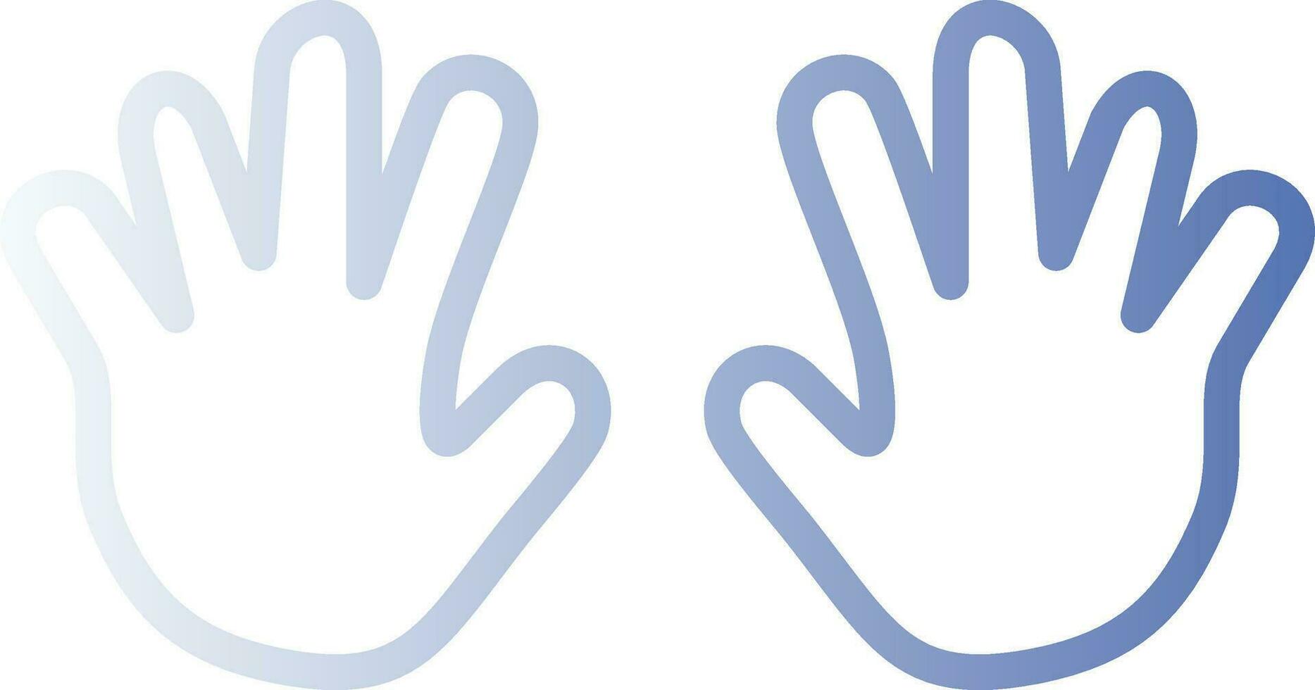 conception d'icônes vectorielles mains vecteur