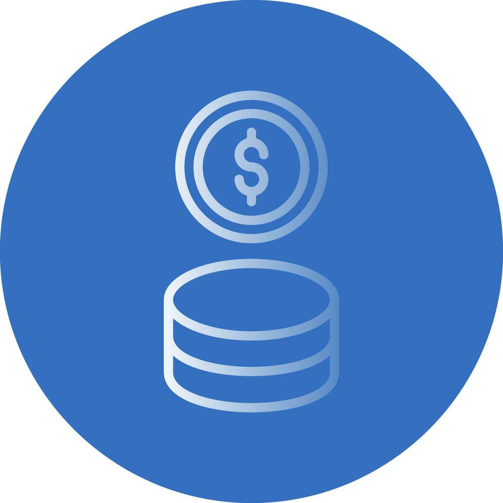 conception d'icône de vecteur de pièce de monnaie