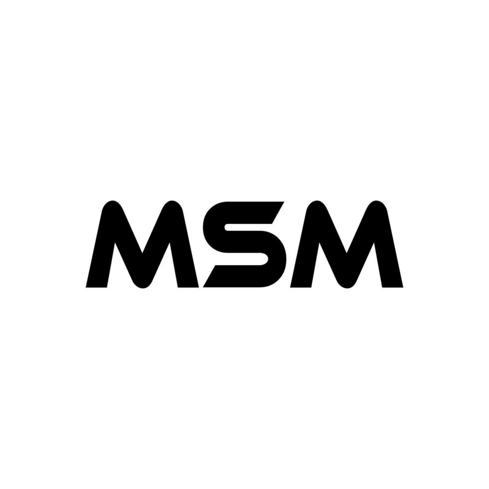 msm lettre logo conception, inspiration pour une unique identité. moderne élégance et Créatif conception. filigrane votre Succès avec le frappant cette logo. vecteur