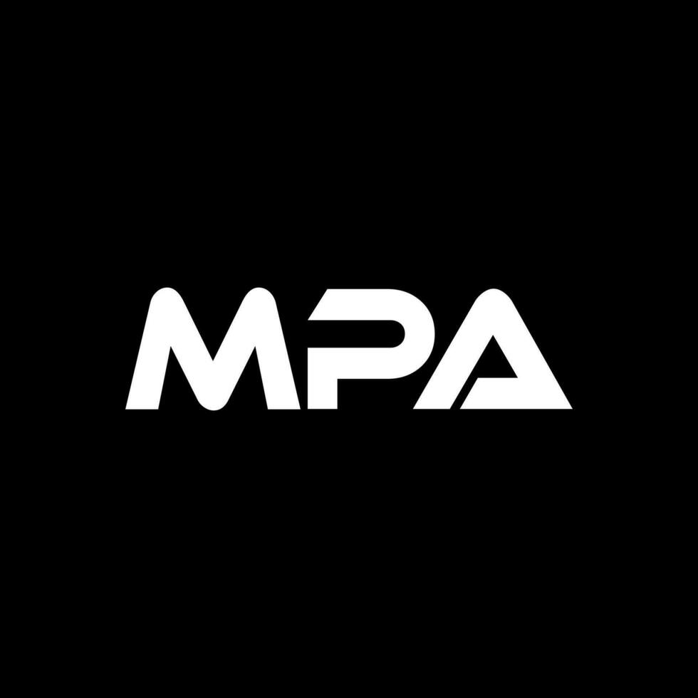 mpa lettre logo conception, inspiration pour une unique identité. moderne élégance et Créatif conception. filigrane votre Succès avec le frappant cette logo. vecteur