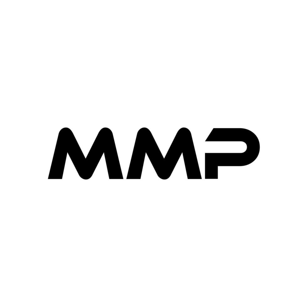 mmp lettre logo conception, inspiration pour une unique identité. moderne élégance et Créatif conception. filigrane votre Succès avec le frappant cette logo. vecteur