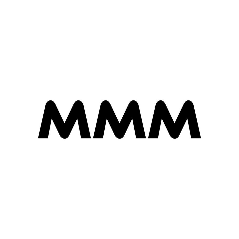 mmm lettre logo conception, inspiration pour une unique identité. moderne élégance et Créatif conception. filigrane votre Succès avec le frappant cette logo. vecteur