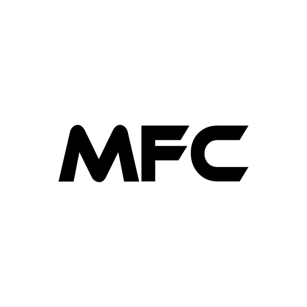 mfc lettre logo conception, inspiration pour une unique identité. moderne élégance et Créatif conception. filigrane votre Succès avec le frappant cette logo. vecteur