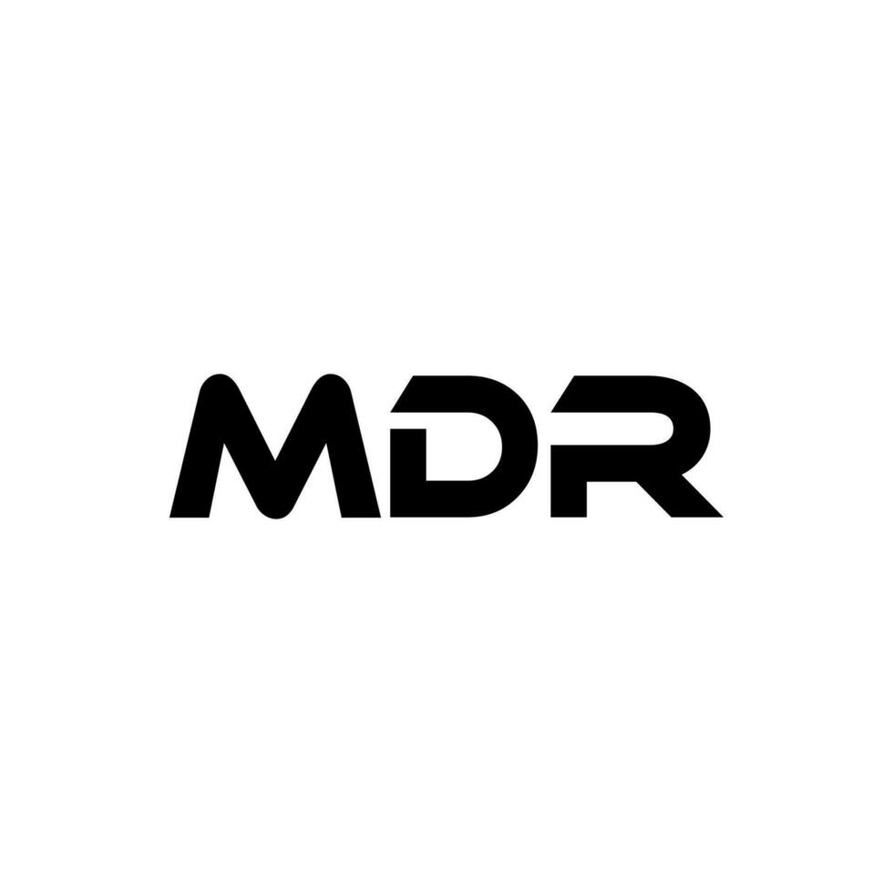 mdr lettre logo conception, inspiration pour une unique identité. moderne élégance et Créatif conception. filigrane votre Succès avec le frappant cette logo. vecteur