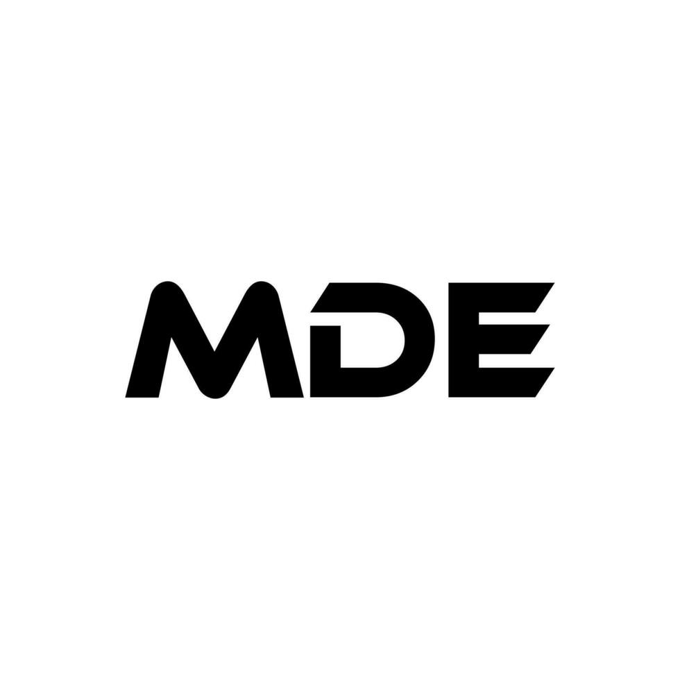 mde lettre logo conception, inspiration pour une unique identité. moderne élégance et Créatif conception. filigrane votre Succès avec le frappant cette logo. vecteur