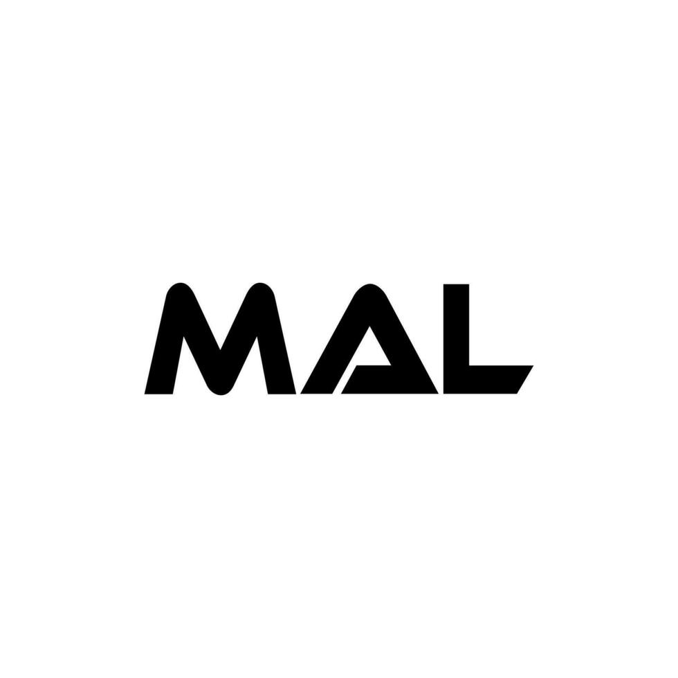 mal lettre logo conception, inspiration pour une unique identité. moderne élégance et Créatif conception. filigrane votre Succès avec le frappant cette logo. vecteur