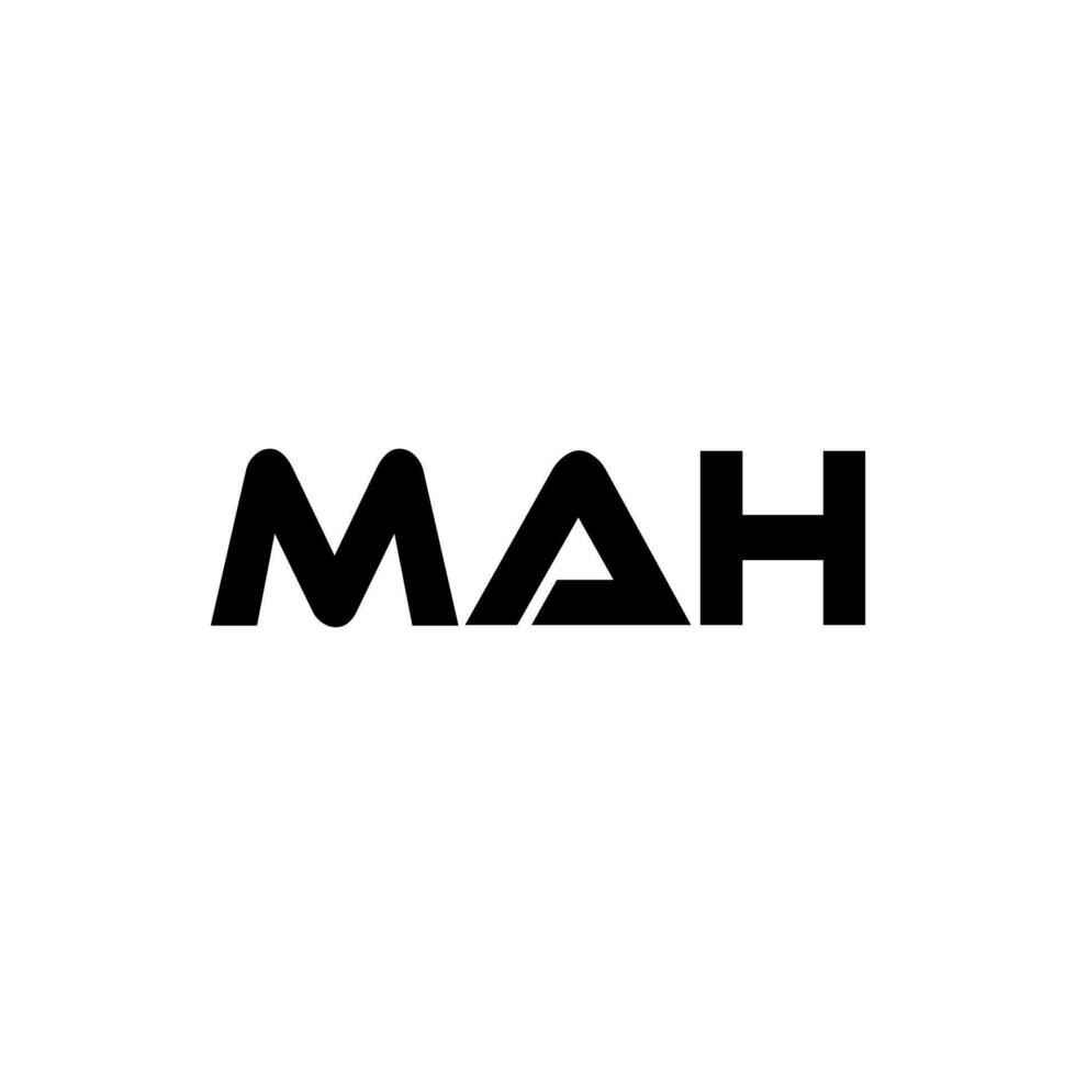 mah lettre logo conception, inspiration pour une unique identité. moderne élégance et Créatif conception. filigrane votre Succès avec le frappant cette logo. vecteur