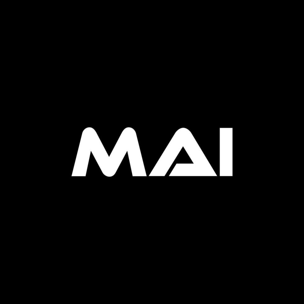 mai lettre logo conception, inspiration pour une unique identité. moderne élégance et Créatif conception. filigrane votre Succès avec le frappant cette logo. vecteur