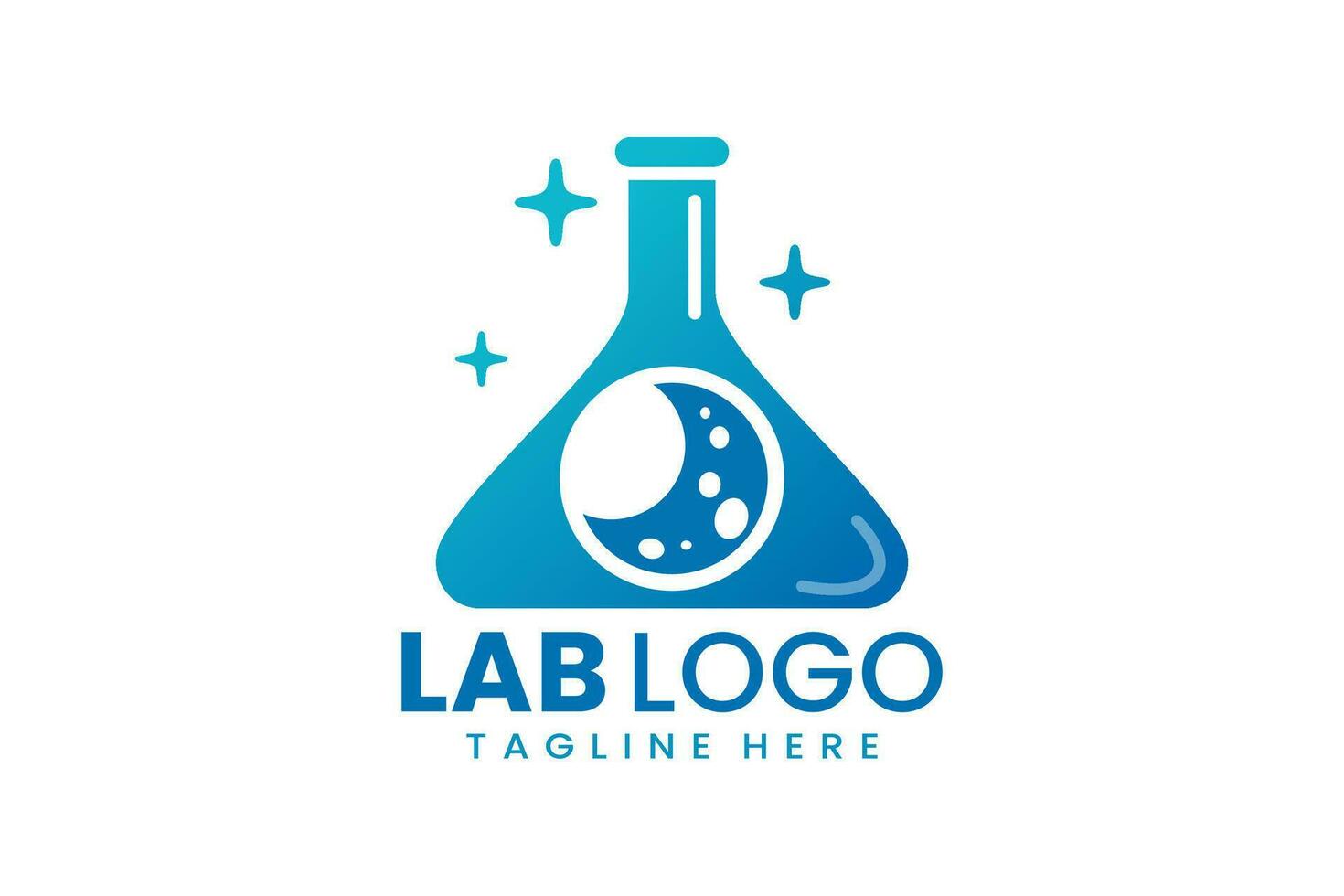 plat moderne Facile laboratoire logo modèle icône symbole vecteur conception illustration