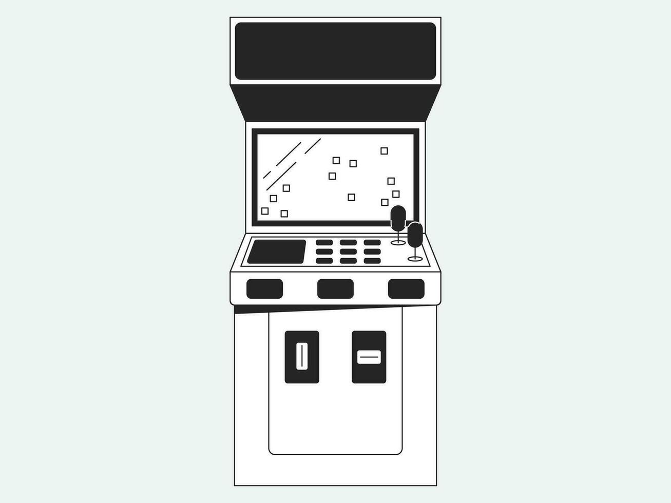 néon esthétique illustration pack arcade vidéo Jeu machine illustration vecteur