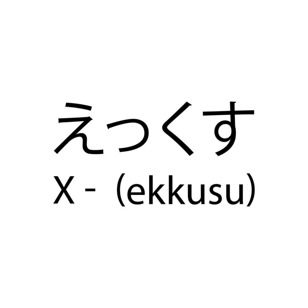 des lettres de le alphabet dans Japonais vecteur