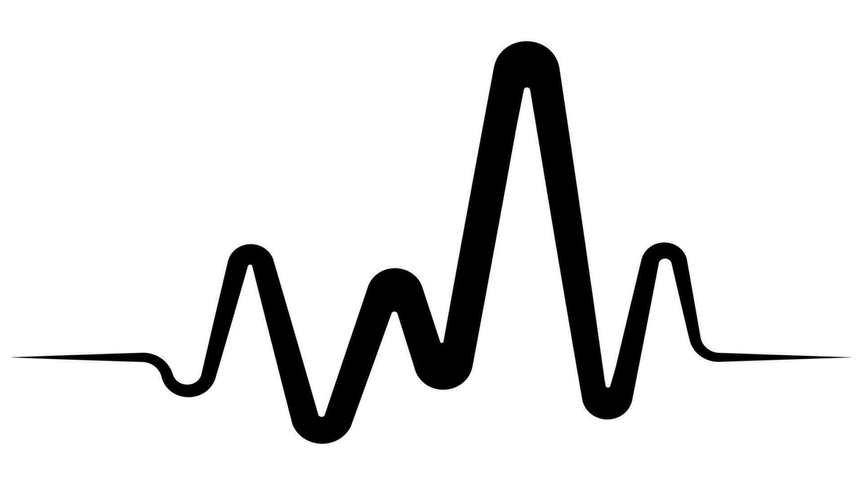 icône impulsion Tension monter, impulsion diagramme stress signe émotif poussée vecteur