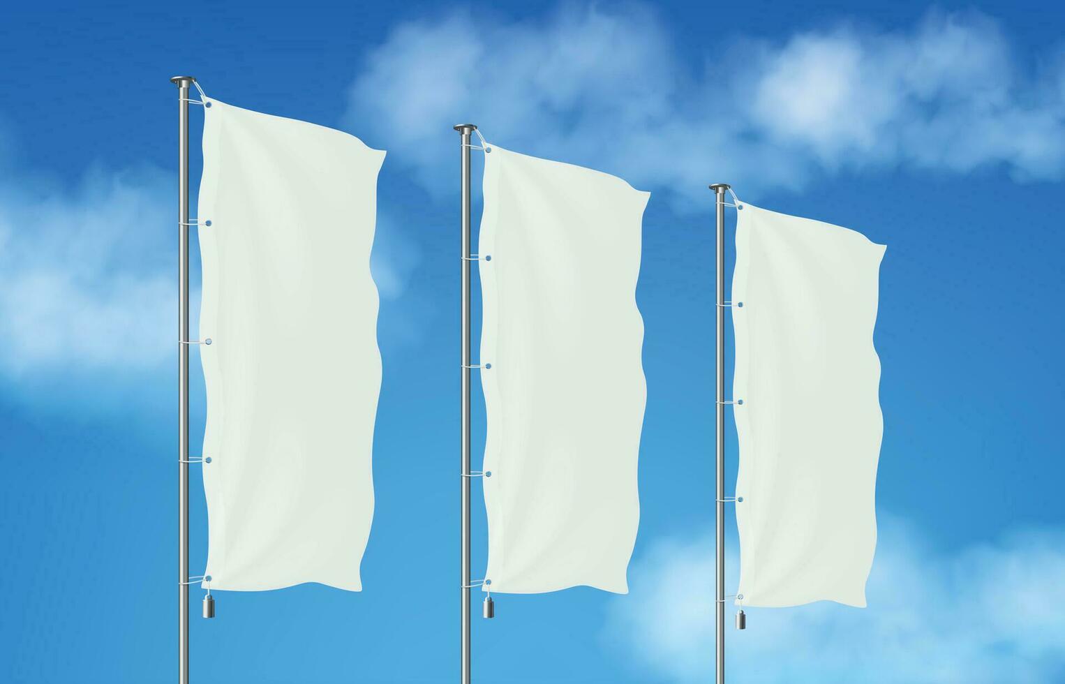 La publicité drapeaux illustration vecteur