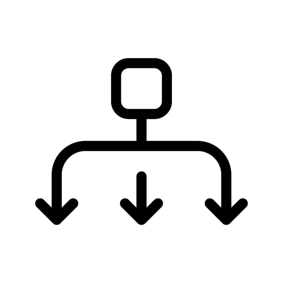 Distribution icône vecteur symbole conception illustration