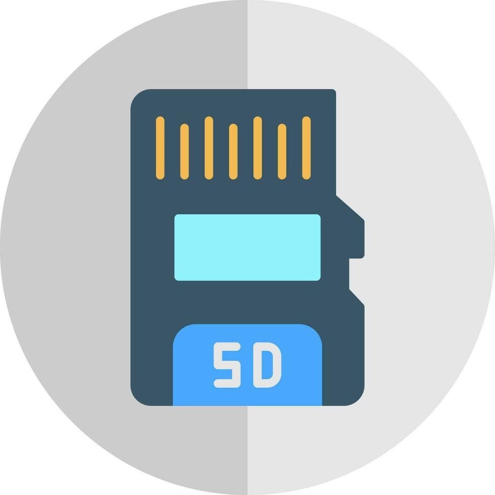 conception d'icône de vecteur de carte sd