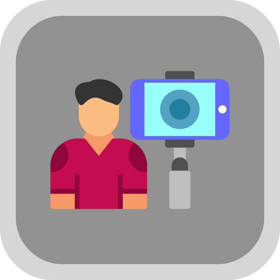 conception d'icône vectorielle vlogger vecteur