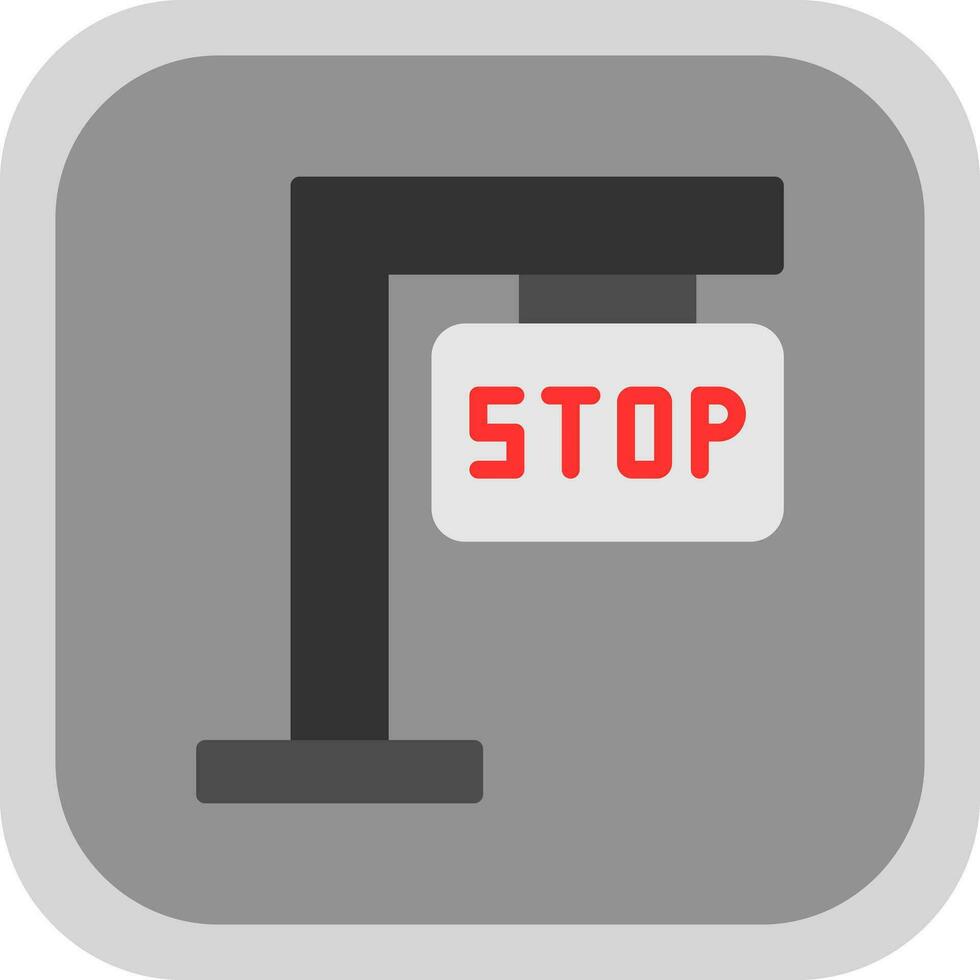 conception d'icône de vecteur de panneau d'arrêt